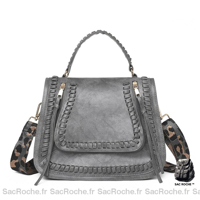 Sac Besace Femme Grande Taille Gris