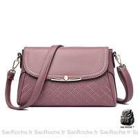Sac Besace Femme Haut Gamme - modèle Violet / 26 x 10 x 16cm - Sac Roche ™