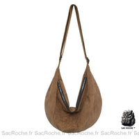 Sac Besace Femme Multifonctionnel - modèle Marron - Sac Roche ™