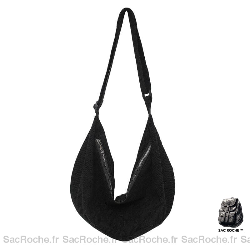 Sac Besace Femme Multifonctionnel Noir