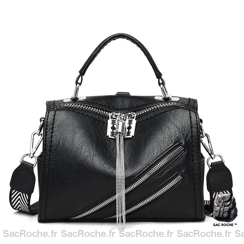 Sac Besace Femme Noir 2 / 25X12X18Cm