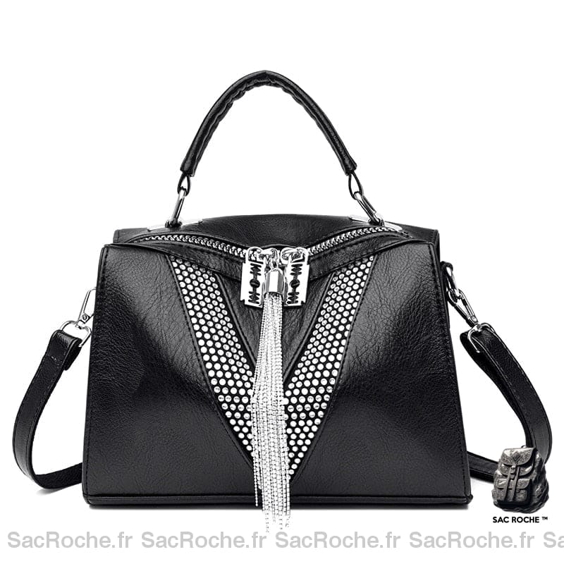 Sac Besace Femme Noir 3 / 25X12X18Cm