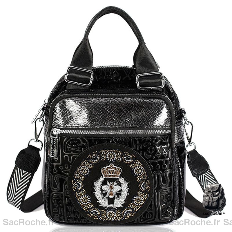 Sac Besace Femme Noir