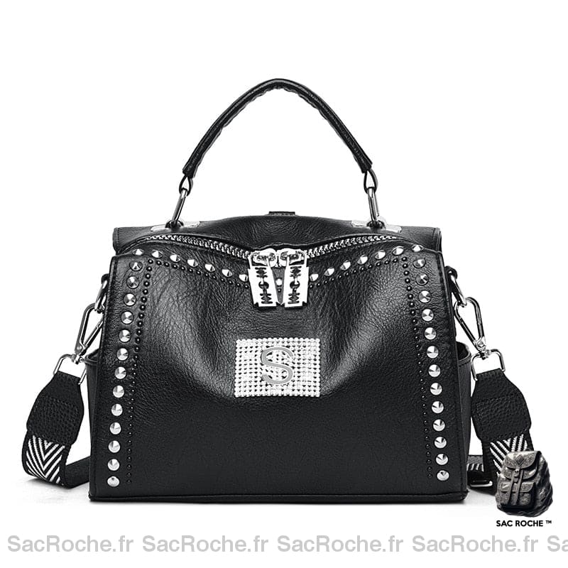 Sac Besace Femme Noir 5 / 25X12X18Cm