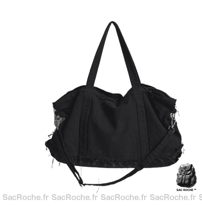 Sac Besace Femme Original Grand Noir / 59X31X12Cm