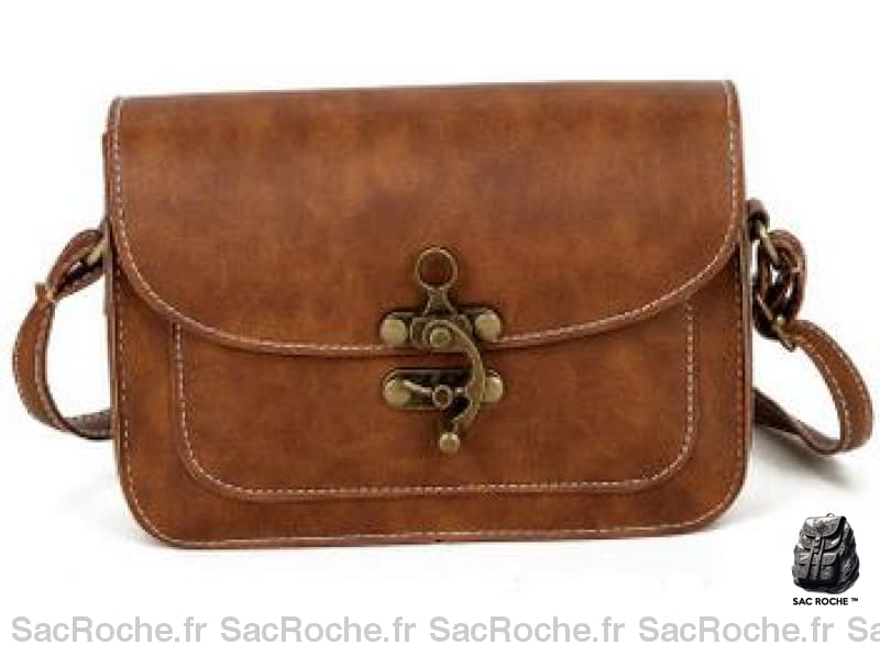 Sac Besace Femme Pas Cher Marron / 20Cm X 14Cm 6Cm