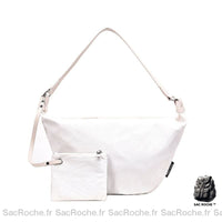 Sac Besace Femme pour Cours - modèle Blanc / 56cm x 32cm x 1cm - Sac Roche ™