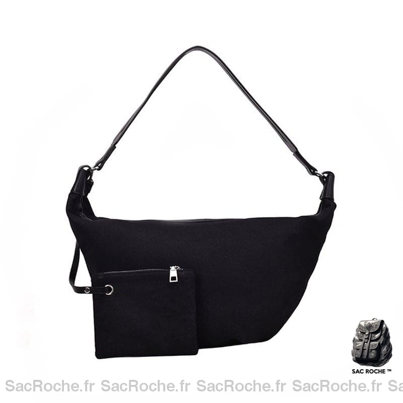 Sac Besace Femme Pour Cours Noir / 56Cm X 32Cm 1Cm