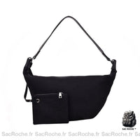 Sac Besace Femme pour Cours - modèle Noir / 56cm x 32cm x 1cm - Sac Roche ™