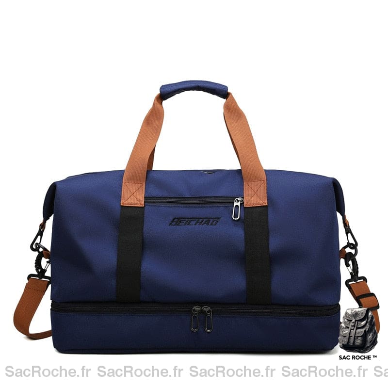 Sac Besace Femme Pour Le Sport Bleu Marine / 46X28X25Cm