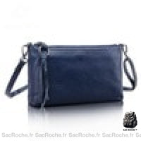 Sac Besace Femme Rectangulaire - modèle Bleu - Sac Roche ™