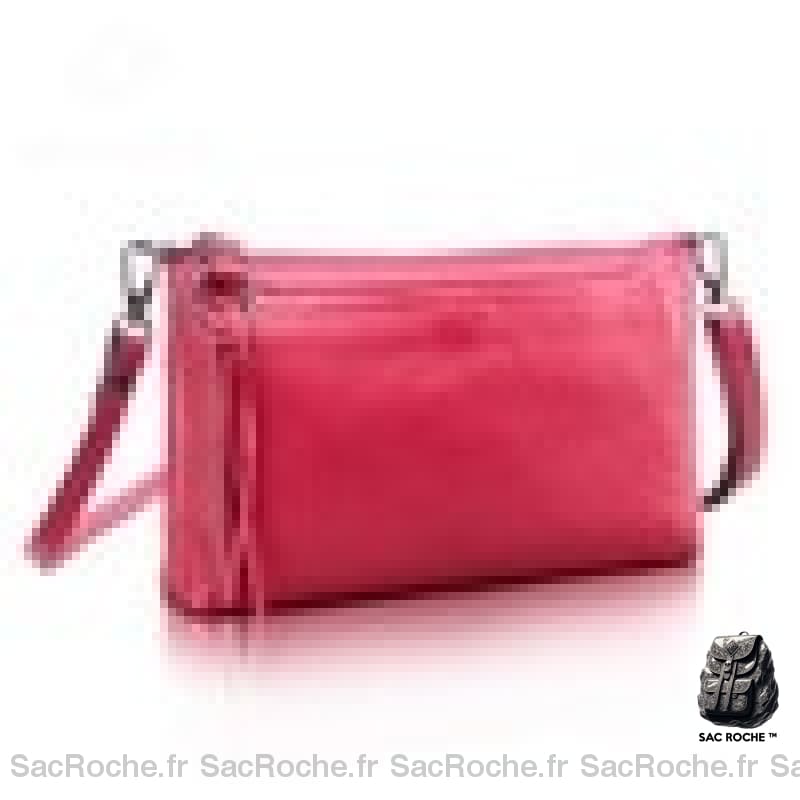 Sac Besace Femme Rectangulaire Fuschia