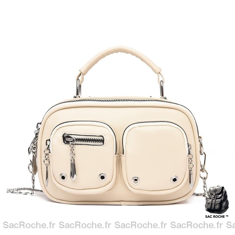 Sac Besace Femme Rock Ivoire