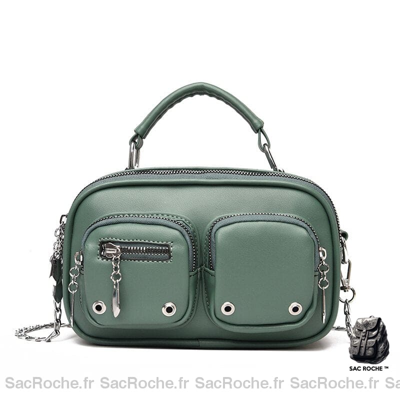 Sac Besace Femme Rock Vert