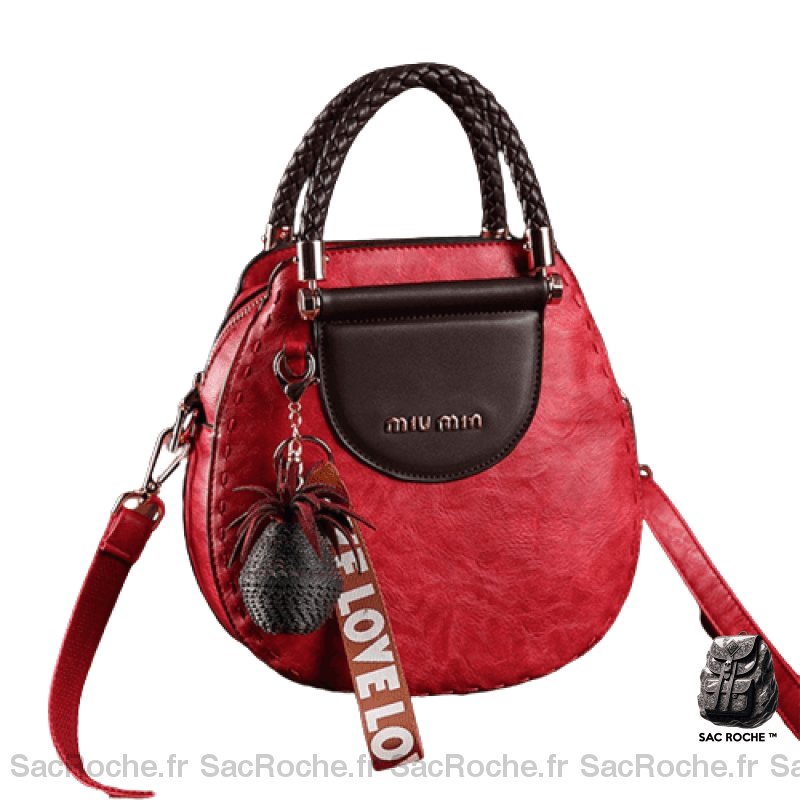 Sac Besace Femme Rouge