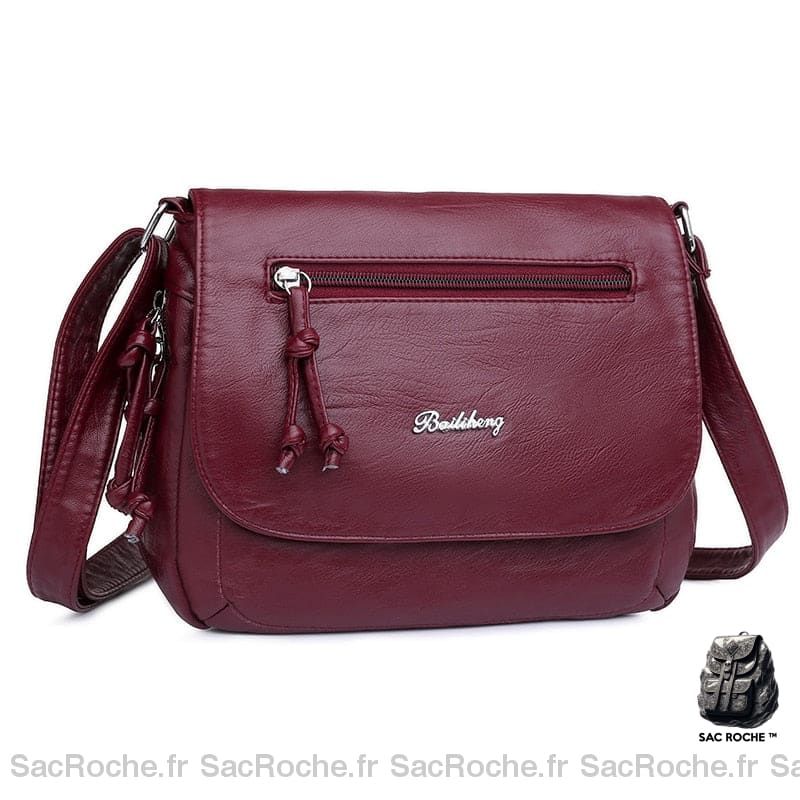 Sac Besace Femme Simili Cuir