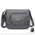 Sac Besace Femme Simili Cuir - modèle Gris / 24x8x23 cm - Sac Roche ™