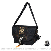 Sac Besace Femme Soupke - modèle Noir / 30 x 25.4 x 15cm - Sac Roche ™