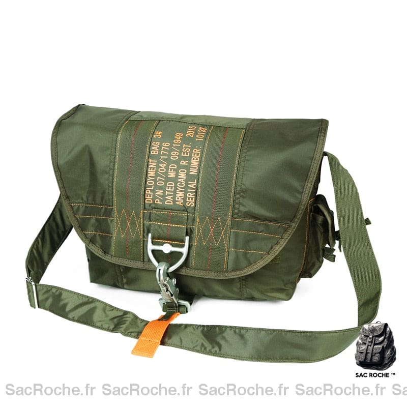 Sac Besace Femme Soupke Vert Armé / 30 X 25.4 15Cm