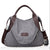 Sac Besace Femme Souple Fourre-Tout - modèle Gris - Sac Roche ™