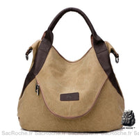 Sac Besace Femme Souple Fourre-Tout - modèle Kaki - Sac Roche ™