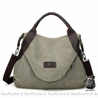 Sac Besace Femme Souple Fourre-Tout - modèle Vert - Sac Roche ™