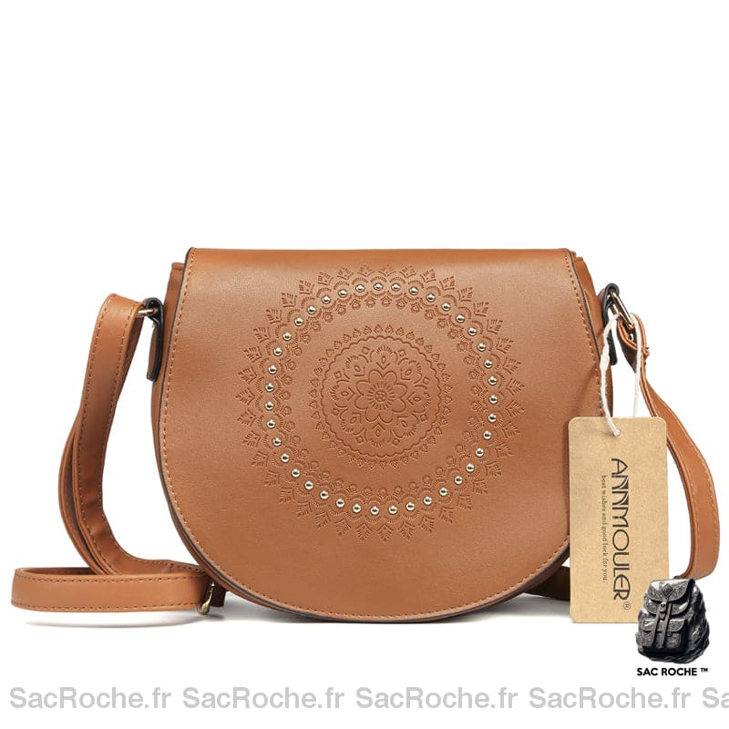 Sac Besace Femme Tendance - Porté Épaule Marron Sac À Main Femme