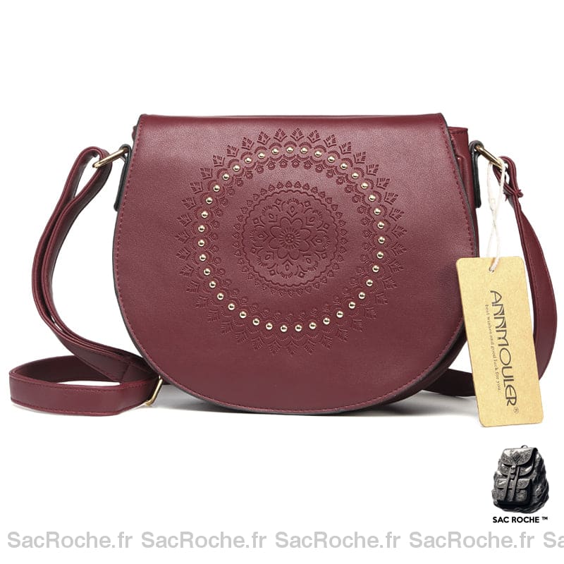 Sac Besace Femme Tendance - Porté Épaule Rouge Sac À Main Femme