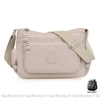 Sac Besace Femme Tissu Petit Prix - modèle Beige / 29 x11 x 21cm - Sac Roche ™