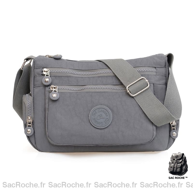 Sac Besace Femme Tissu Petit Prix Gris / 29 X11 X 21Cm