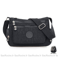 Sac Besace Femme Tissu Petit Prix - modèle Noir / 29 x11 x 21cm - Sac Roche ™