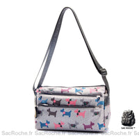 Sac Besace Femme Toile Imprimée - modèle 4 / 25cm x 15cm x 9cm - Sac Roche ™