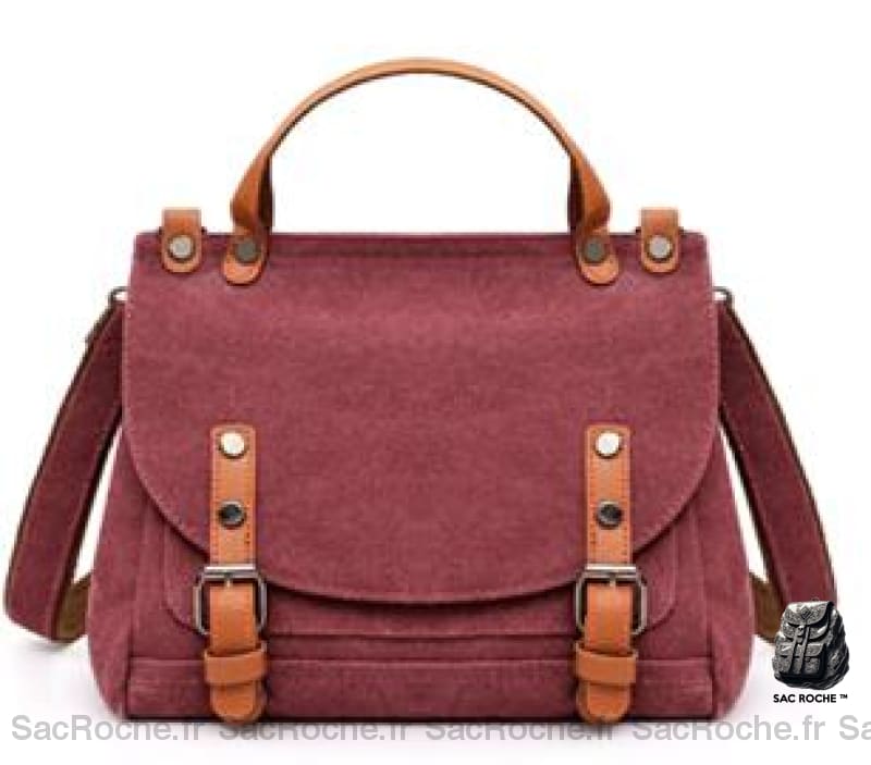 Sac Besace Femme Voyage Mini Rouge