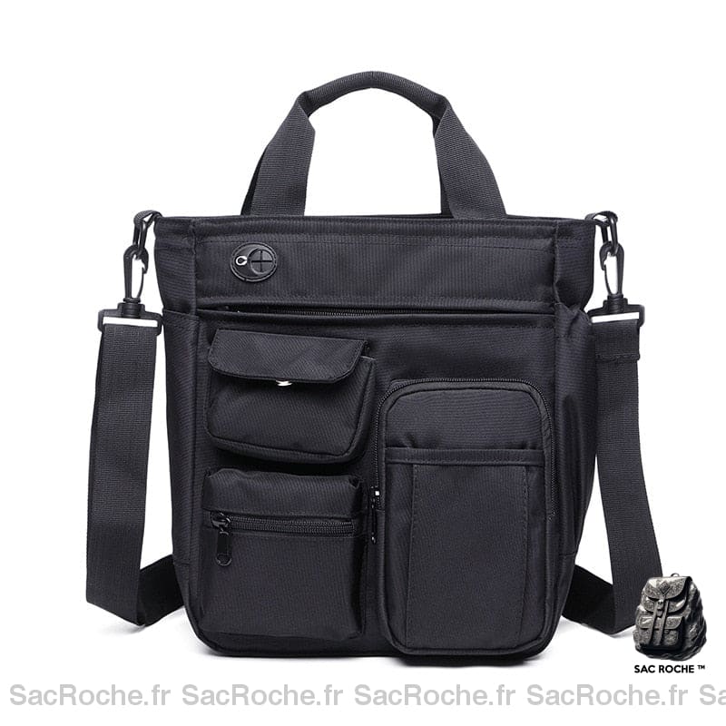 Sac Besace Femme Voyage Multipoches Black 02