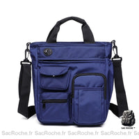 Sac Besace Femme Voyage Multipoches - modèle Blue 02 - Sac Roche ™