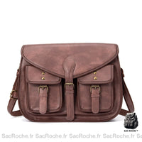 Sac Besace Femmes Cuir - modèle Rose - Sac Roche ™