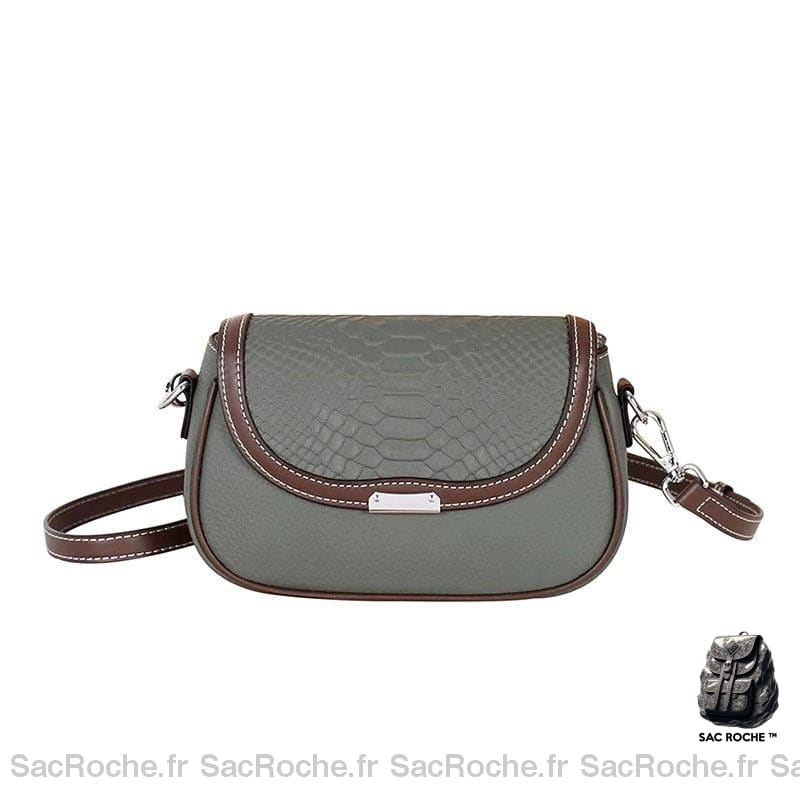 Sac Besace Gris Feminin / 24X14X6.5Cm Femme