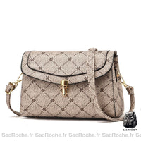 Sac Besace Luxe pour Femme - modèle Beige / 21 x 11 x 15cm - Sac Roche ™