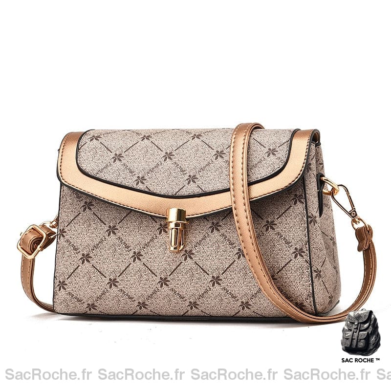 Sac Besace Luxe Pour Femme Doré / 21 X 11 15Cm