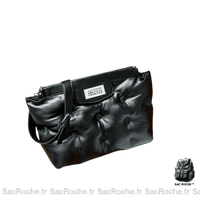 Sac Besace Matelassé Femme - modèle Noir - Sac Roche ™