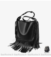 Sac Besace Noir Cuir Souple Femme - Sac Roche ™