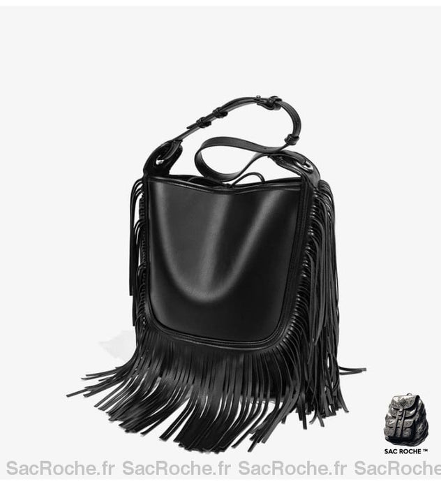 Sac Besace Noir Cuir Souple Femme / 28X11X31Cm