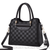 Sac Besace Noir Femme Elegant - modèle Carreaux / 27cmx21x13cm - Sac Roche ™