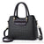 Sac Besace Noir Femme Elegant - modèle Croco / 27cmx21x13cm - Sac Roche ™