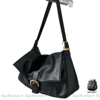 Sac Besace Noir Femme Grand - Sac Roche ™