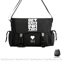 Sac Besace Noir Souple Femme - modèle 3 - Sac Roche ™