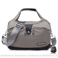 Sac Besace Nylon Femme - Pratique et élégant - modèle Beige / 29x12x19cm - Sac Roche ™