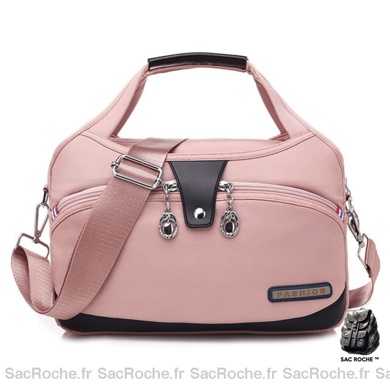 Sac Besace Nylon Femme - Pratique Et Élégant Rose / 29X12X19Cm