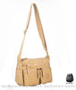 Sac Besace Nylon Femme Voyage Beige / 26.5 X 10 22Cm