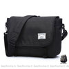 Sac Besace Ordinateur Femme Nylon Noir / 25X33X12 Cm